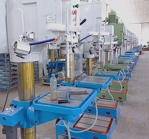 圓柱立式鑽床車間實拍圖